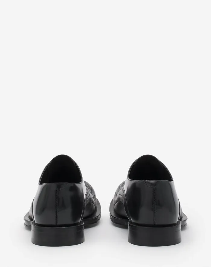 Men Lanvin Loafers and Derbies Medley Leather Richelieu Shoe Blackgreen Men Lanvin Loafers and Derbies Medley Leather Richelieu Shoe Blackgreen