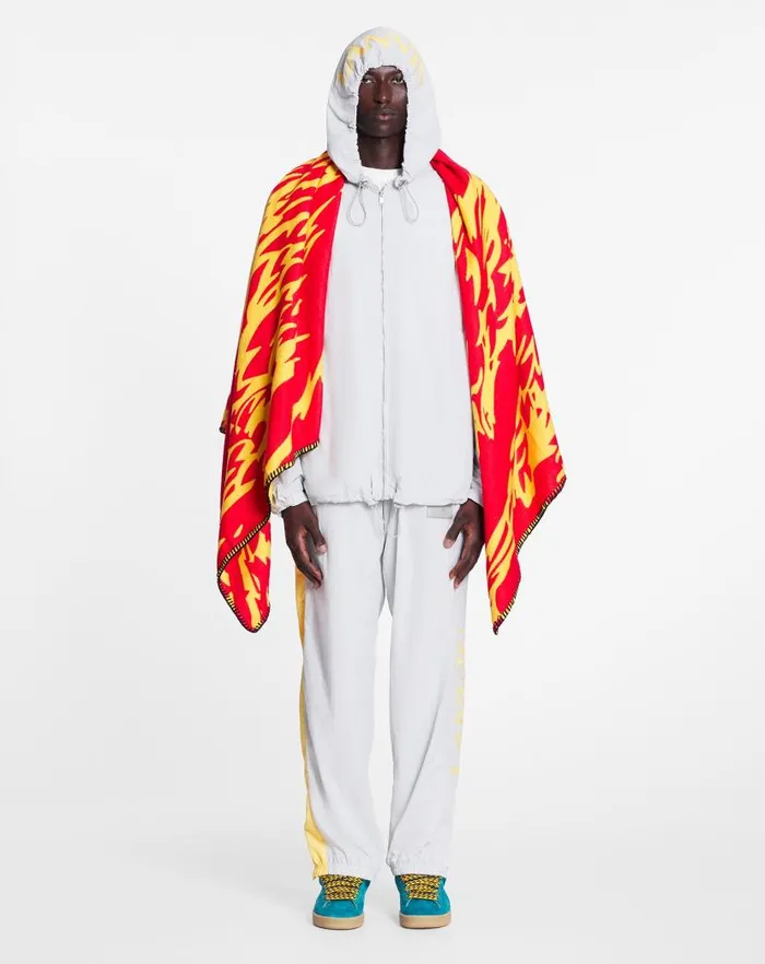 Men Lanvin Pants and Shorts Lanvin X Future Jogging Pants With Contrasting Stripes Eagle Grey