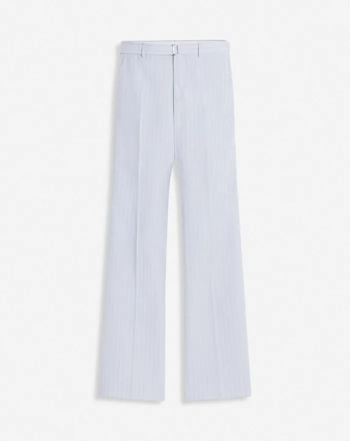 Men Lanvin Pants and Shorts Suit Pants With Belt Feather