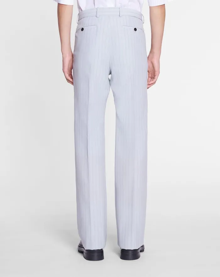 Men Lanvin Pants and Shorts Suit Pants With Belt Feather Men Lanvin Pants and Shorts Suit Pants With Belt Feather