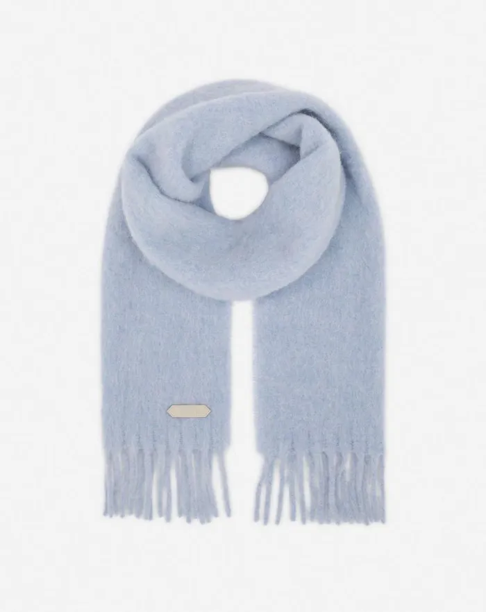 Men Lanvin Scarves Lanvin Fringed Scarf In Wool Newlanvin Blue Men Lanvin Scarves Lanvin Fringed Scarf In Wool Newlanvin Blue
