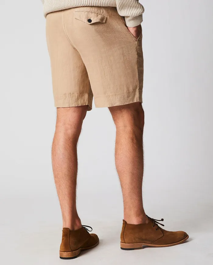 Men Linen Moore Short Khaki Billy Reid Bottoms