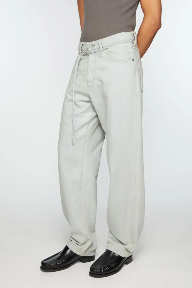 Men Loose Fit Jeans 8211 1991 Toj Light Blue Acne Studios Jeans
