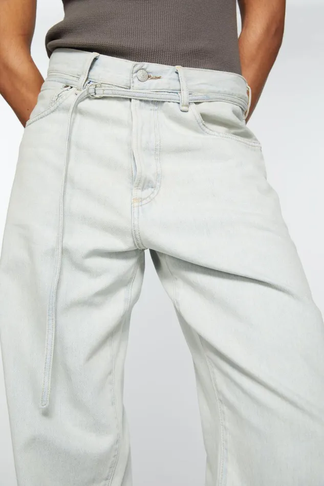 Men Loose Fit Jeans 8211 1991 Toj Light Blue Acne Studios Jeans