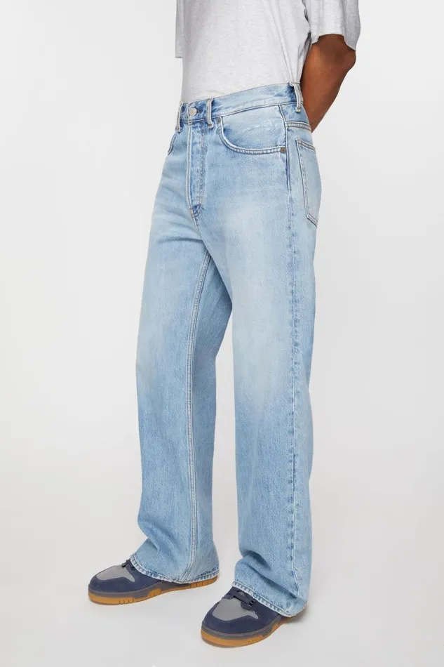 Men Loose Fit Jeans 8211 2021M Light Blue Acne Studios Jeans