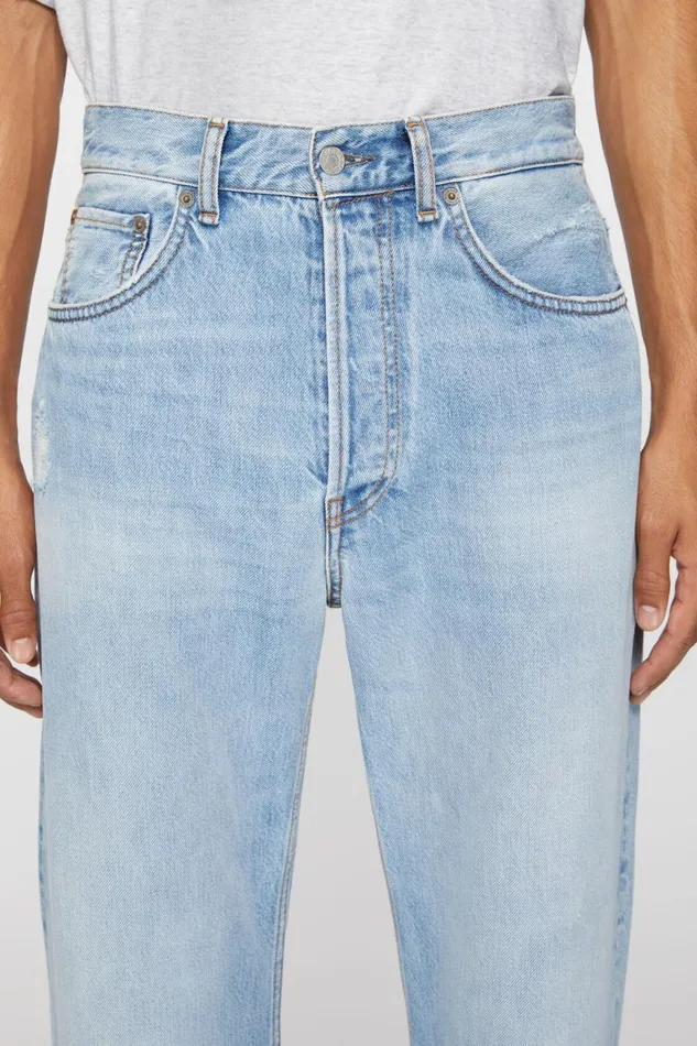 Men Loose Fit Jeans 8211 2021M Light Blue Acne Studios Jeans