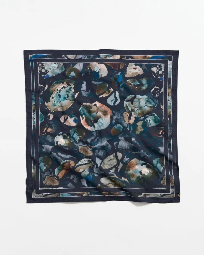 Men Low Tide Bandana Black Mix Billy Reid Accessories