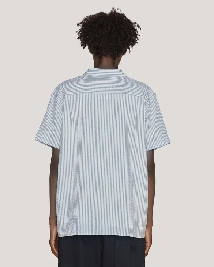 Men Malick Shirt Blue Multi YMC Shirts