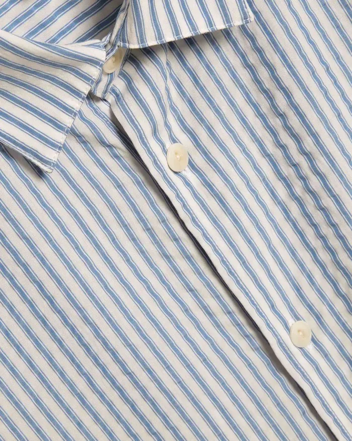 Men Malick Shirt Blue Multi YMC Shirts