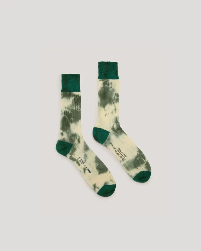 Men Men039s Tie Dye Sock Green YMC Socks