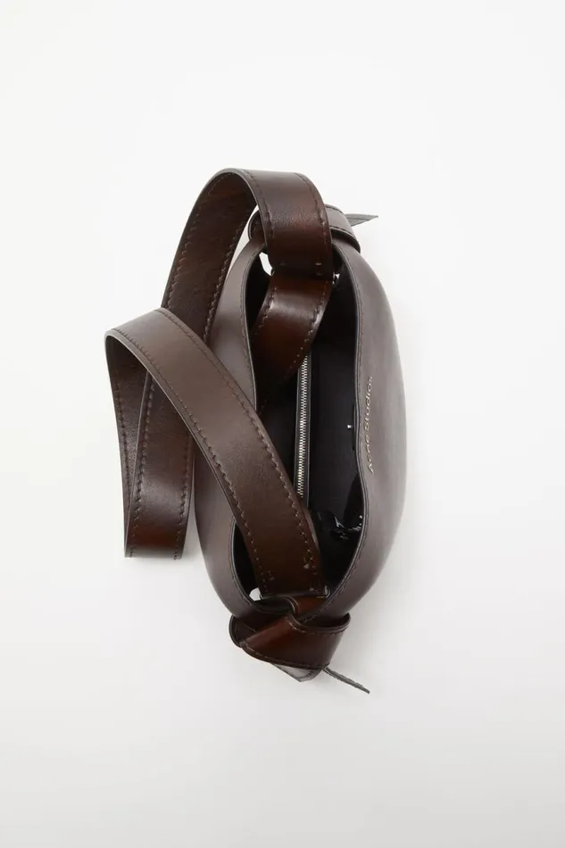 Men Musubi Mini Shoulder Bag Dark Brown Acne Studios Bags