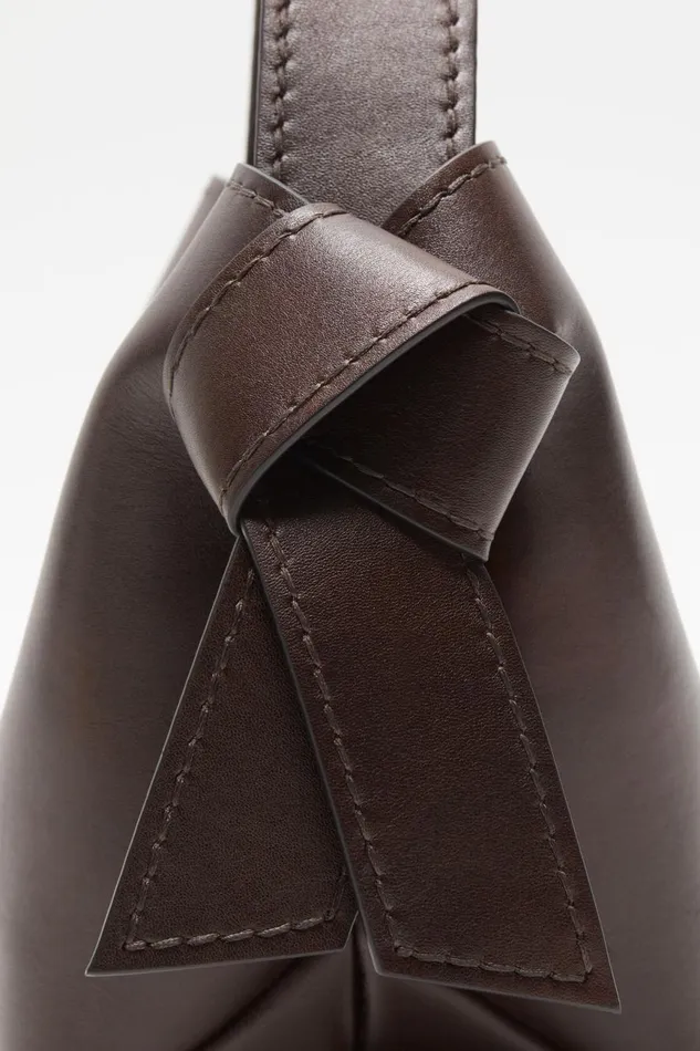 Men Musubi Mini Shoulder Bag Dark Brown Acne Studios Bags