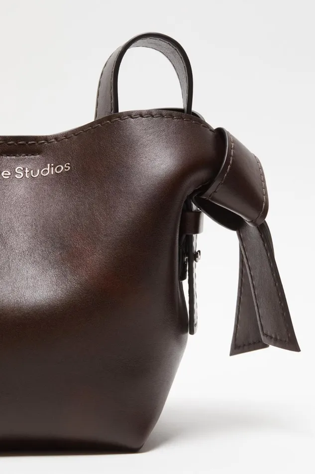 Men Musubi Mini Shoulder Bag Dark Brown Acne Studios Bags