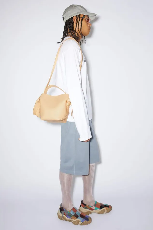 Men Musubi Mini Shoulder Bag Dune Beige Acne Studios Bags