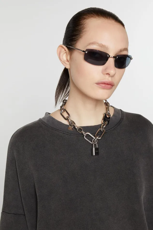 Men Padlock Chain Bracelet Silver Acne Studios Jewellery
