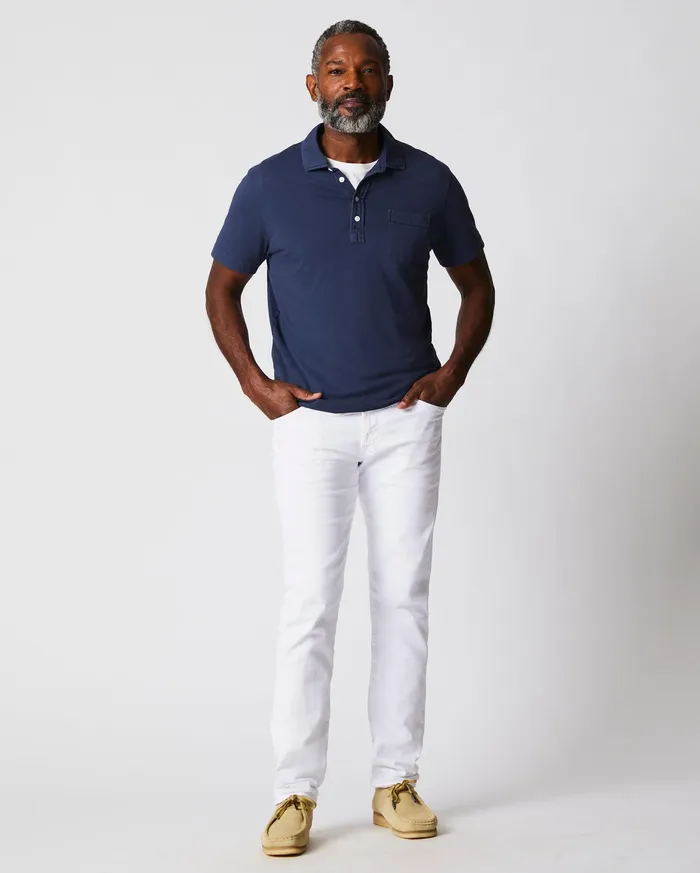 Men Pensacola Polo Navy Billy Reid Polos Tees and Henleys