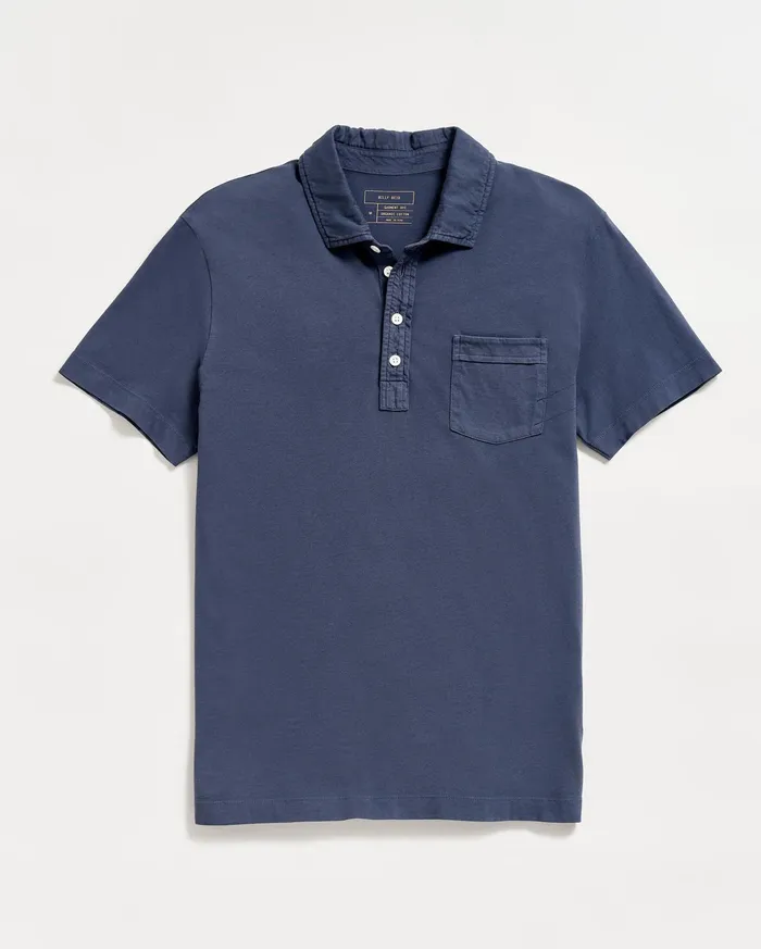 Men Pensacola Polo Navy Billy Reid Polos Tees and Henleys