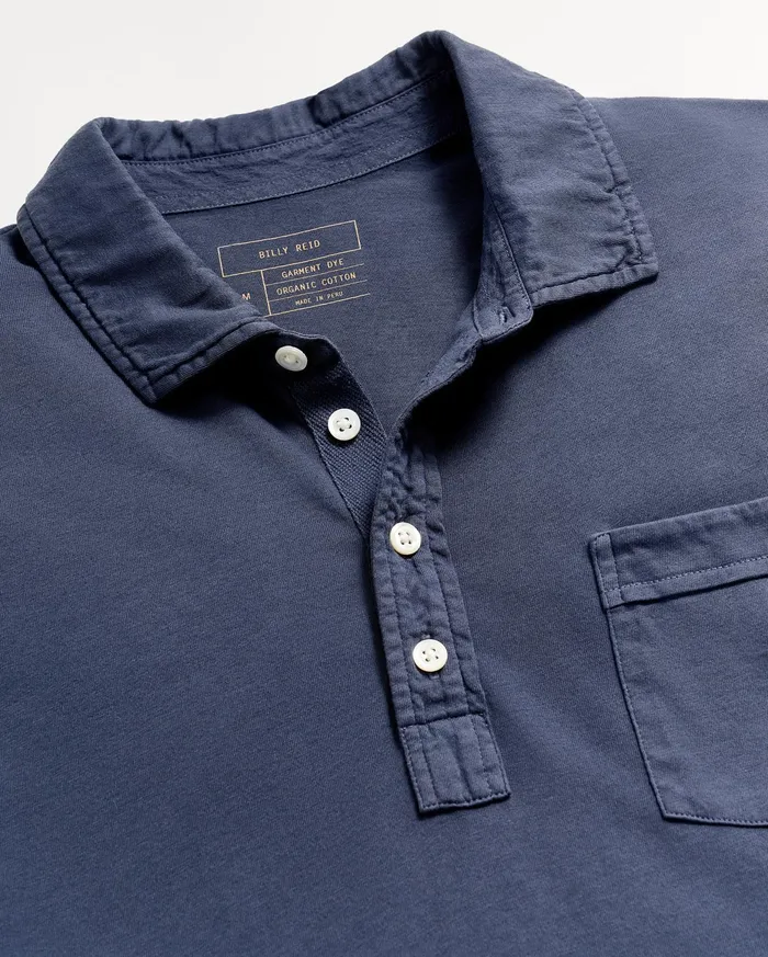 Men Pensacola Polo Navy Billy Reid Polos Tees and Henleys