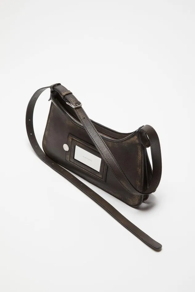 Men Platt Mini Shoulder Bag Dark Brownbeige Acne Studios Bags