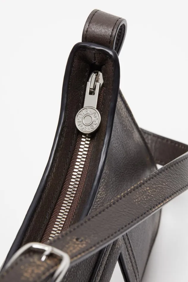 Men Platt Mini Shoulder Bag Dark Brownbeige Acne Studios Bags