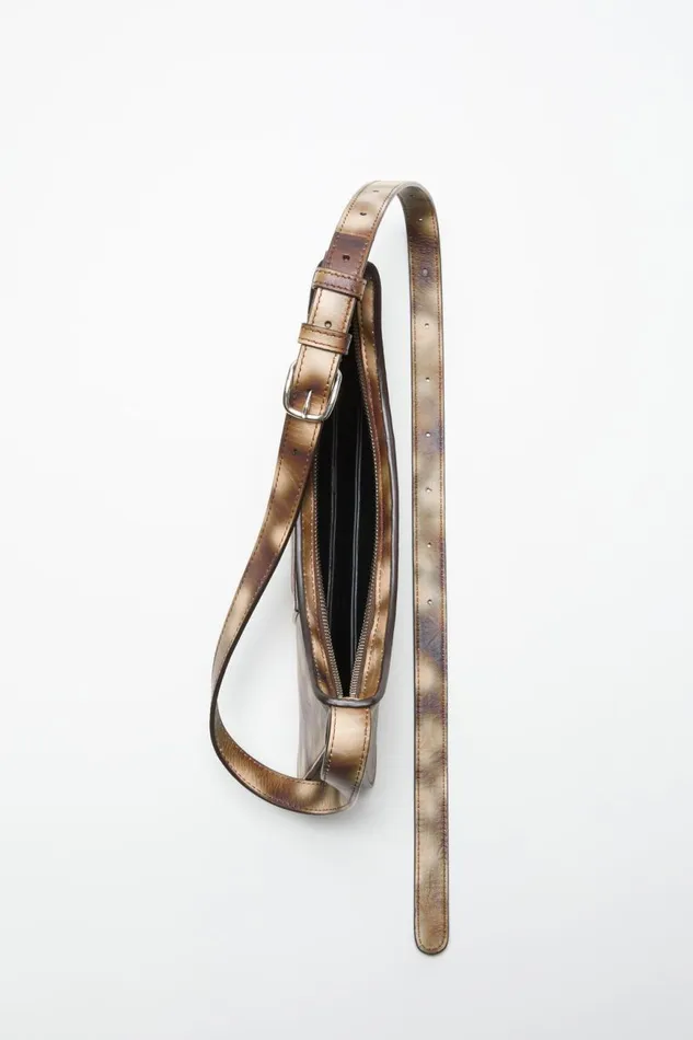 Men Platt Mini Shoulder Bag Multi Brown Acne Studios Bags