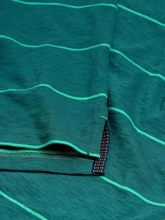 Men POLO SHIRTS White Stuff Jacquard Stripe Polo Teal Multi