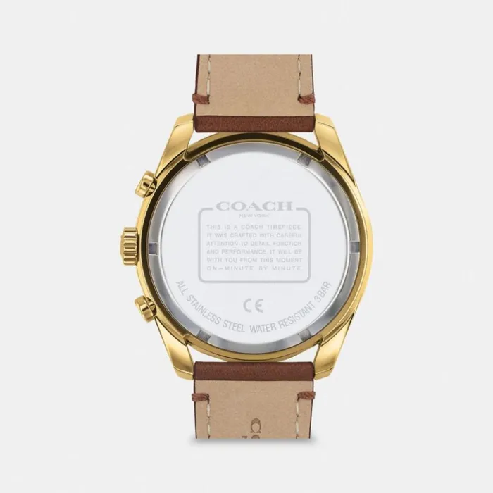 Men Preston Watch 44 Mm Saddle Coach Watches