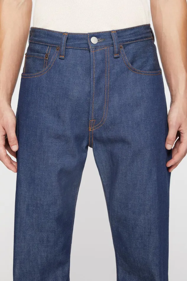 Men Regular Fit Jeans 1996 Indigo Blue Acne Studios Jeans