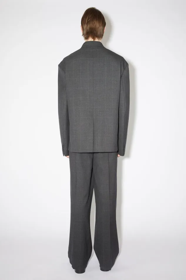 Men Relaxed Fit Suit Jacket Greyblack Acne Studios Suit Jackets