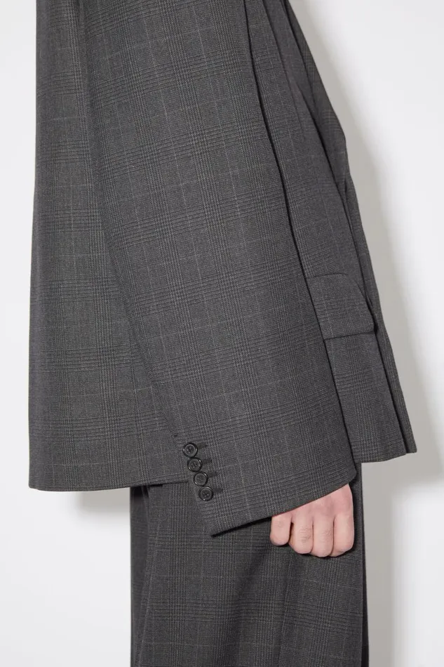 Men Relaxed Fit Suit Jacket Greyblack Acne Studios Suit Jackets