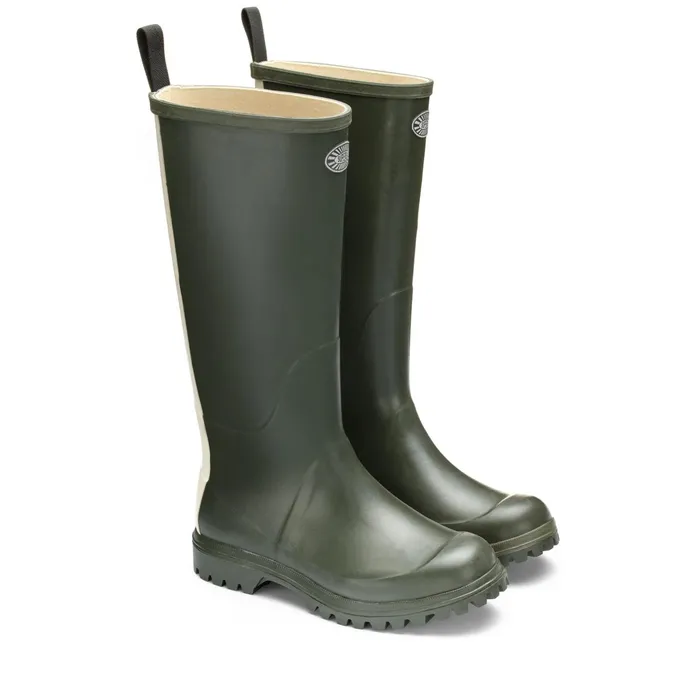 Men Rubber Boots Unisex 799 RUBBER BOOTS LETTERING High Cut GREEN SHERWOOD Superga Gumboots