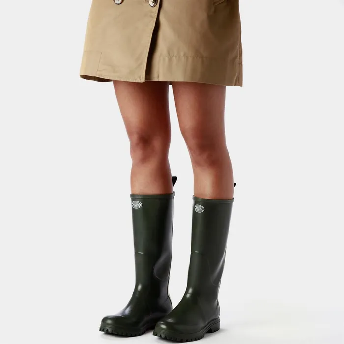 Men Rubber Boots Unisex 799 RUBBER BOOTS LETTERING High Cut GREEN SHERWOOD Superga Gumboots