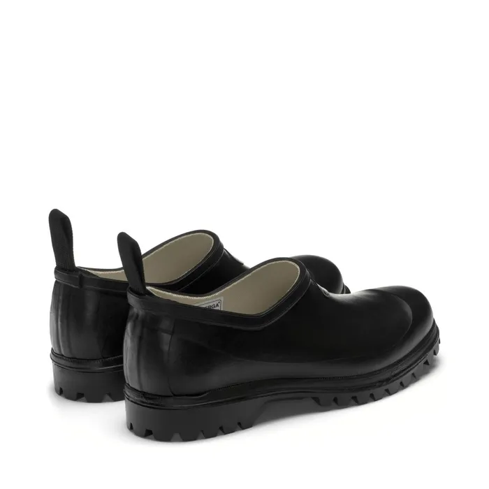 Men Rubber Boots Unisex 809 RUBBER MULE Low Cut BLACK Superga Gumboots