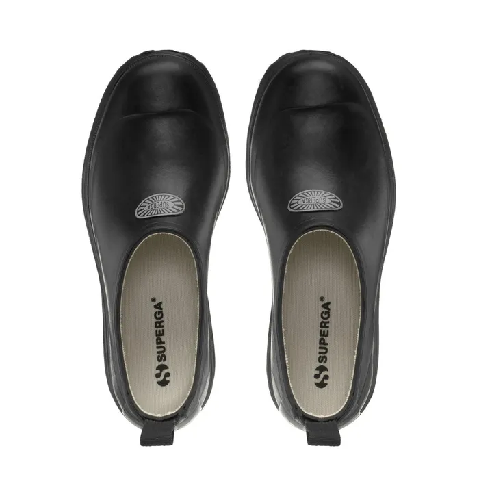 Men Rubber Boots Unisex 809 RUBBER MULE Low Cut BLACK Superga Gumboots