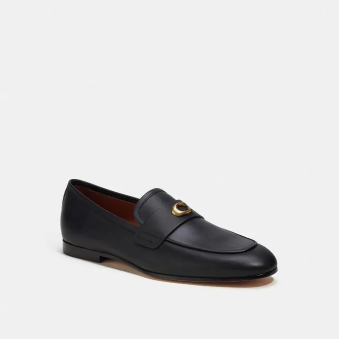 Men Sculpted Signature Loafer Black Coach Loafers and Drivers