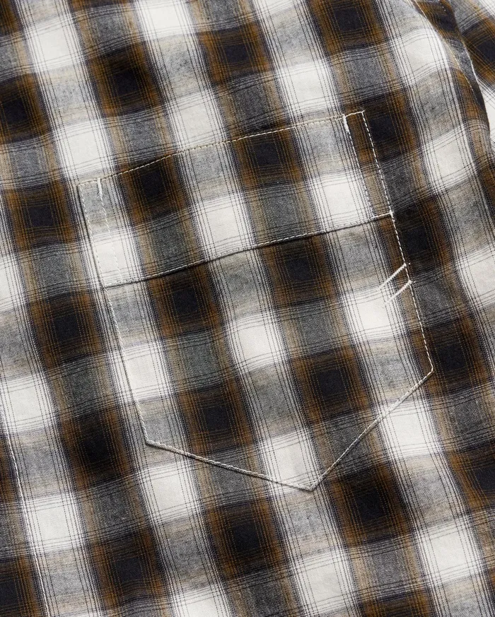 Men Shadow Plaid Tuscumbia Shirt Blackmulti Billy Reid Shirting