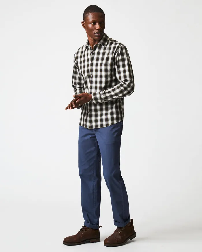 Men Shadow Plaid Tuscumbia Shirt Blackmulti Billy Reid Shirting