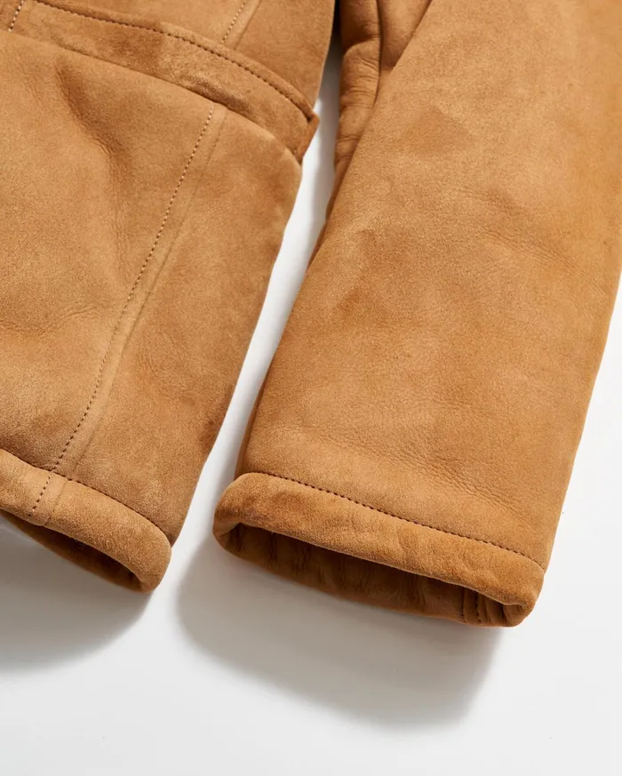Men Shearling Bond Peacoat Honey Billy Reid Jackets and Outerwear