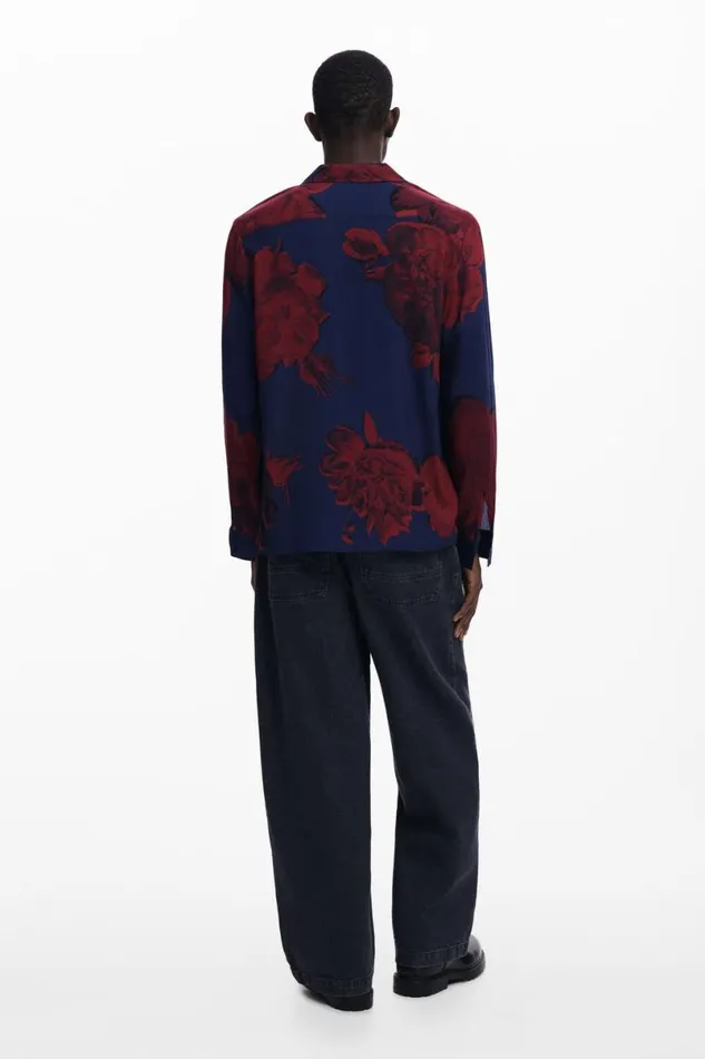 Men Shirts Desigual Dark Floral Shirt