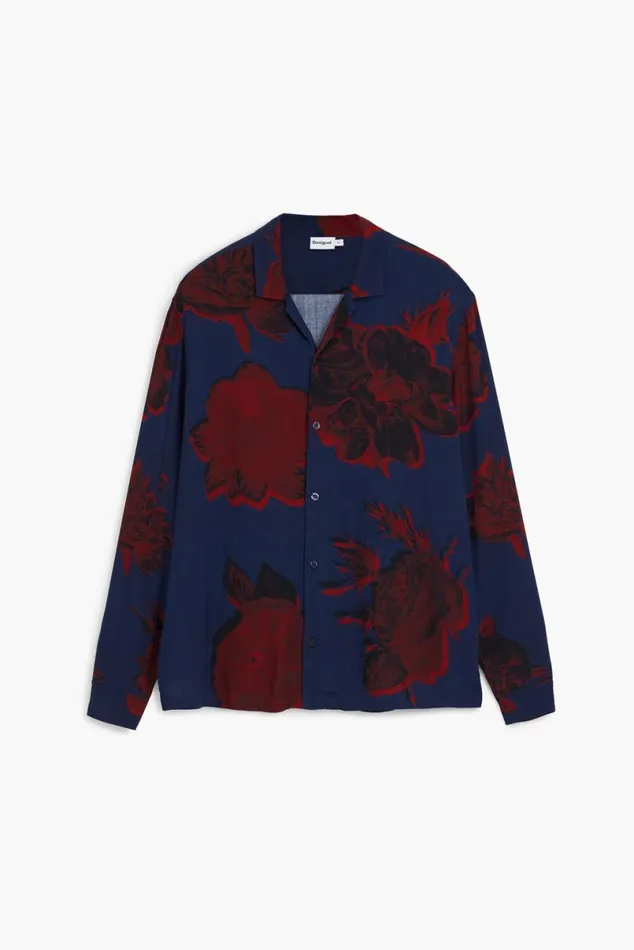 Men Shirts Desigual Dark Floral Shirt