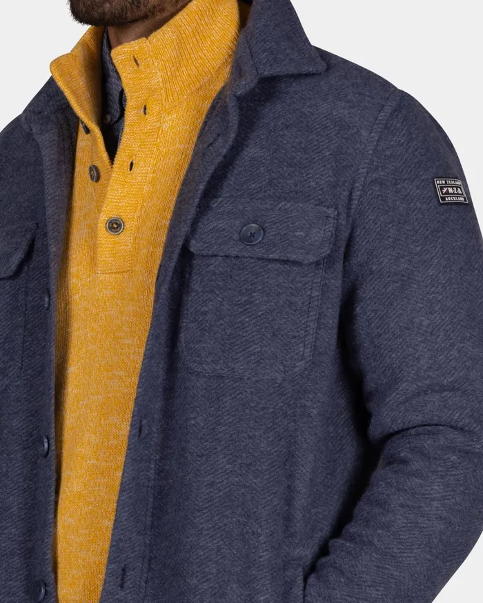 Men Shirts NZA New Zealand Auckland Blue Tweed Overshirt 8211 Tin Blue Men Shirts NZA New Zealand Auckland Blue Tweed Overshirt 8211 Tin Blue
