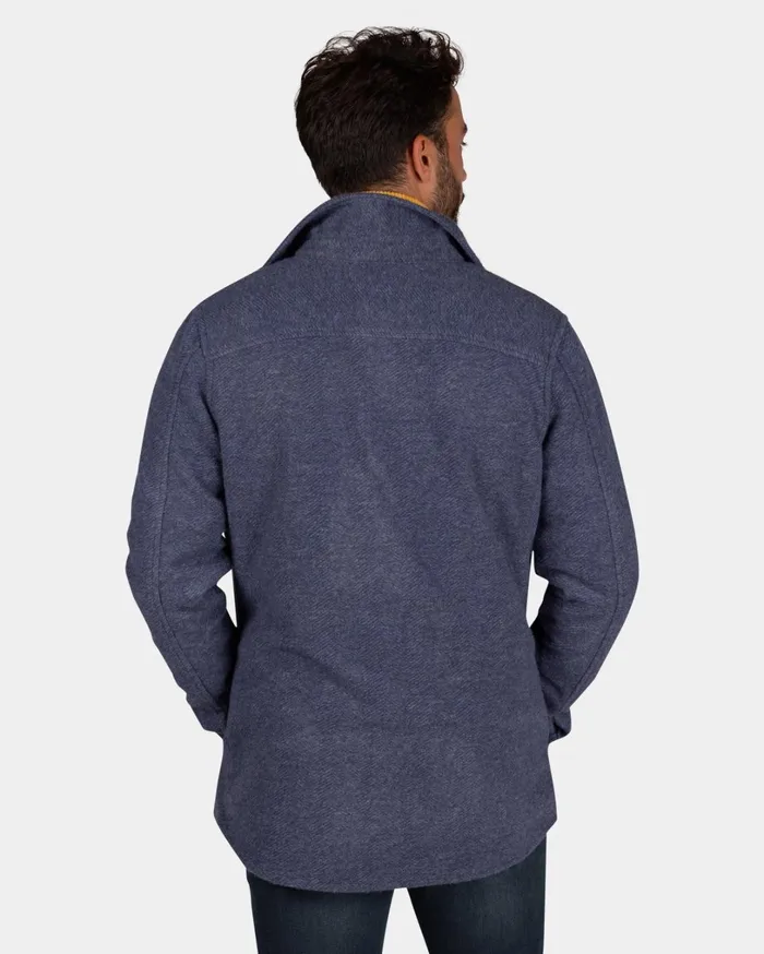 Men Shirts NZA New Zealand Auckland Blue Tweed Overshirt 8211 Tin Blue Men Shirts NZA New Zealand Auckland Blue Tweed Overshirt 8211 Tin Blue