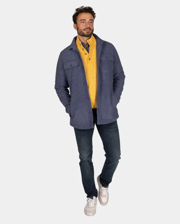Men Shirts NZA New Zealand Auckland Blue Tweed Overshirt 8211 Tin Blue Men Shirts NZA New Zealand Auckland Blue Tweed Overshirt 8211 Tin Blue