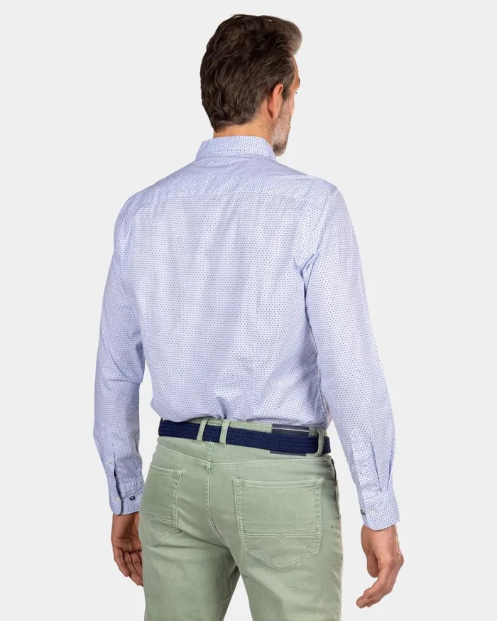 Men Shirts NZA New Zealand Auckland Dotted Lightblue Shirt 8211 Marble Blue Men Shirts NZA New Zealand Auckland Dotted Lightblue Shirt 8211 Marble Blue