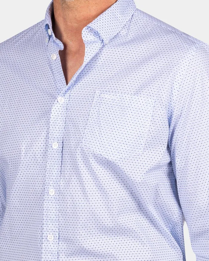 Men Shirts NZA New Zealand Auckland Dotted Lightblue Shirt 8211 Marble Blue Men Shirts NZA New Zealand Auckland Dotted Lightblue Shirt 8211 Marble Blue