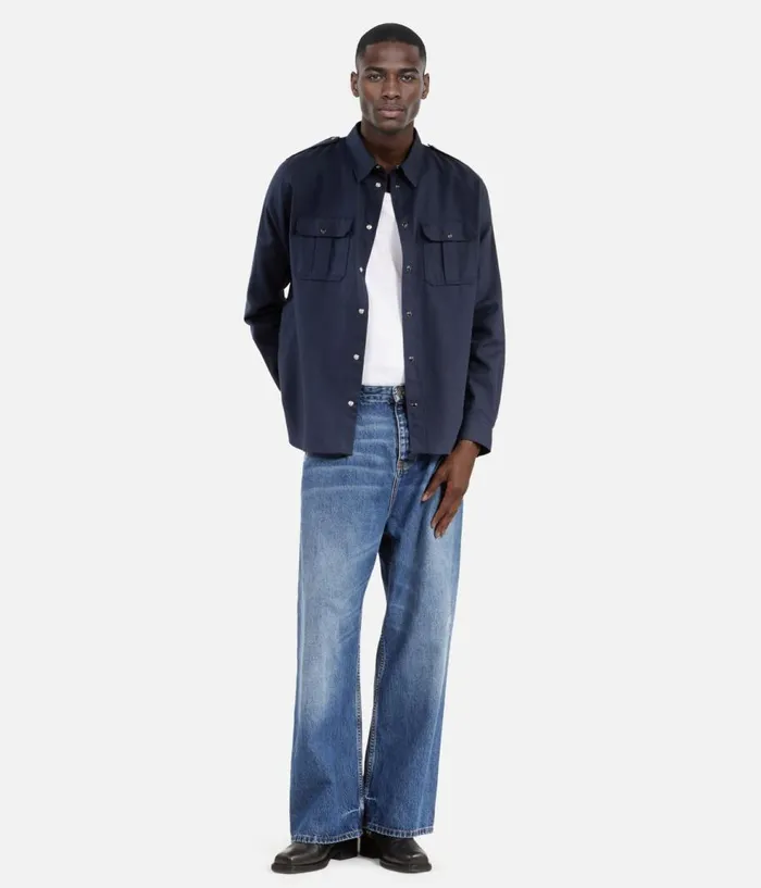 Men Shirts THE KOOPLES Navy Blue Shirt