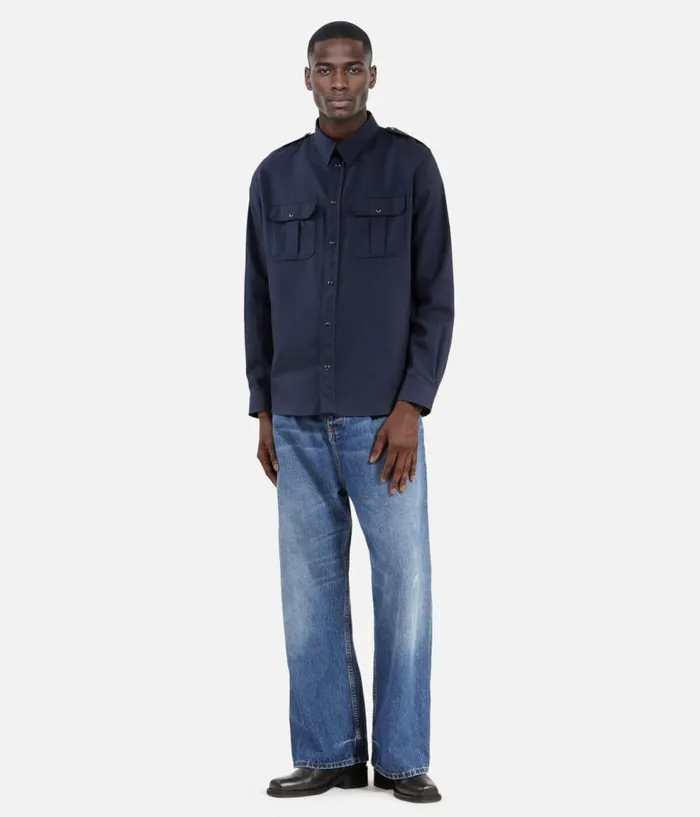 Men Shirts THE KOOPLES Navy Blue Shirt Men Shirts THE KOOPLES Navy Blue Shirt