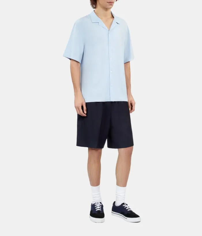 Men Shirts THE KOOPLES Sky Blue Shortsleeved Shirt