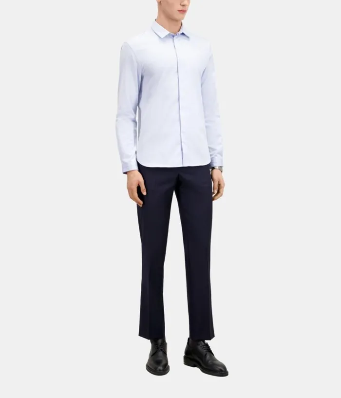 Men Shirts THE KOOPLES Smart Twill Sky Blue Shirt