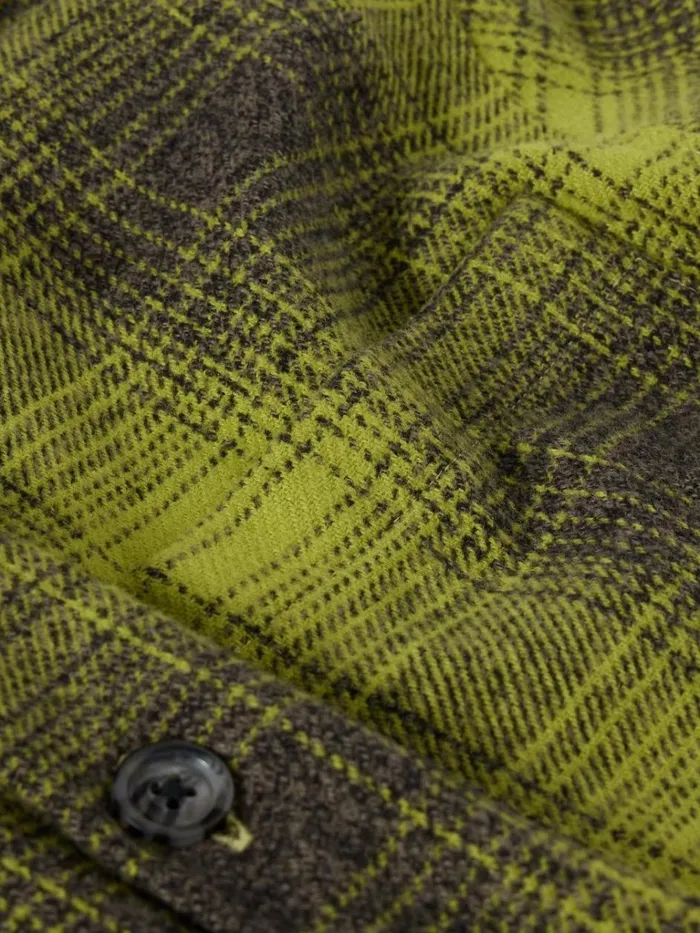 Men SHIRTS White Stuff HIXTON CHECK OVERSHIRT Bright Green